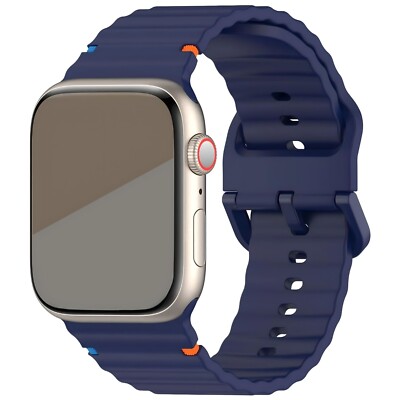 Silikon Sport Loop Armband für Apple Watch Series 10 9 8 7 6 5 4 3 2 SE + Ultra