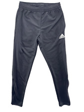 Addias Women's Aeroready Running Pants Size Small Black Partial Zip Joggers