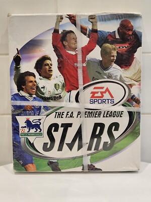 The F.A Premier League Stars PC CD ROM Big Box Spiel Selten Retro Brandneu Sealed