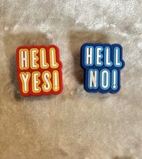 Hell Yes No 2x Croc charms bundle