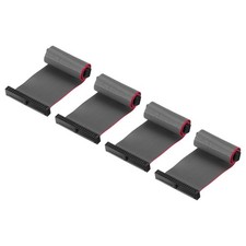 IDC 40Pin Flat Ribbon Cable 1.27mm Pitch FC to FC Connector 10cm Length 4Pack