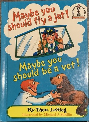 RARE! 1st Vtg Grolier Maybe You Should Fly A Jet! 1980 By Theo. LeSieg VERY GOOD