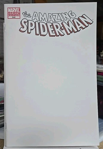 AMAZING SPIDER-MAN #648 BLANK "SKETCH" VARIANT  NM   (21)