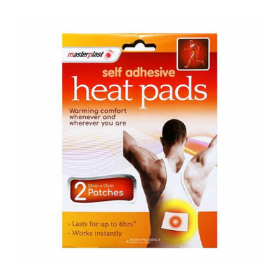 2 x Pad selbstklebende Wärmepads Pack Muskel Rücken Gelenk Schmerzen Linderung sofort