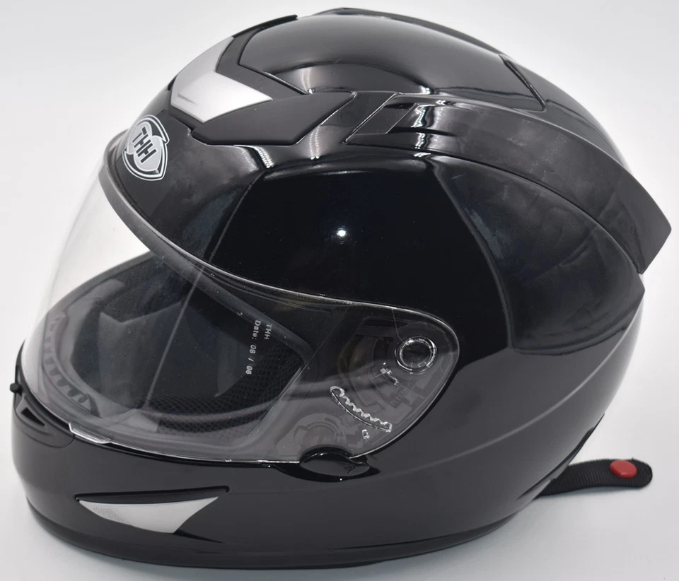 Casco de moto THH TS-41 talla mediana negro brillante excelente estado Foto 2 de 4