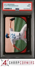 2011 BOWMAN #65 CLAYTON KERSHAW DODGERS POP 5 PSA 9