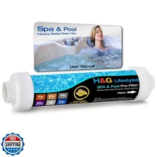 HandG lifestyles Heavy Metal Iron Filter for Garden Hose, Hose Filter for Fil