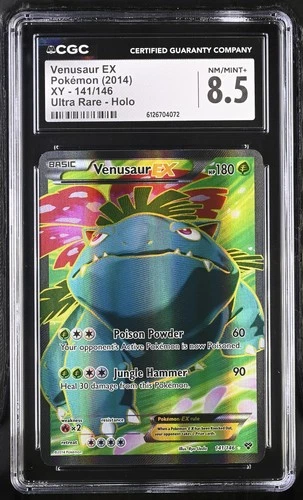CGC 8.5 Venusaur EX 2014 XY 141/146 Holo Pokemon Card