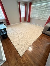 Wellington Luxe Shag Wool Area Rug - 10x10 Square - Plush, Thick, and Quality