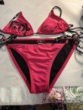 Fox Logo Women s 2pc Triangle Halter Bikini S...