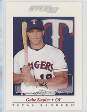 2001 Donruss Studio Private Signings Gabe Kapler Auto 8we