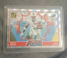 🔥2024 Donruss Football- Action Allpros Insert Raheem Mostert Dolphins #8🔥