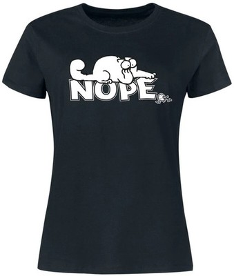Simon's Cat T-Shirt Damen Nope schwarz Fan-Merch, Katzen, Tiere & Haustiere
