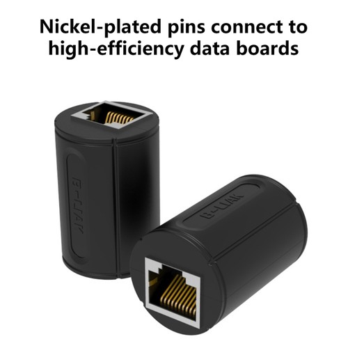 Fast Speed Networking Extension Cable Coupler RJ48 Ethernet Connectors Stable