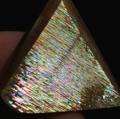 Raw Natural Golden Rainbow Lattice Sunstone Freeform Reiki Stone Healing