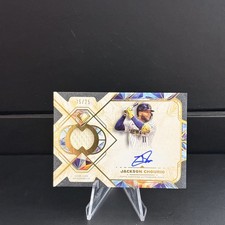 2025 Topps Diamond Icons - Autographed Relics Jackson Chourio SPAR-JC READ