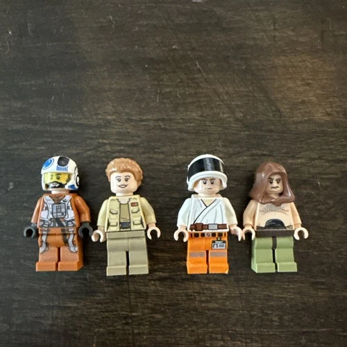 LEGO Star Wars Rebel Minifigure Lot Luke Skywalker Hoth Pilot Trooper Bundle