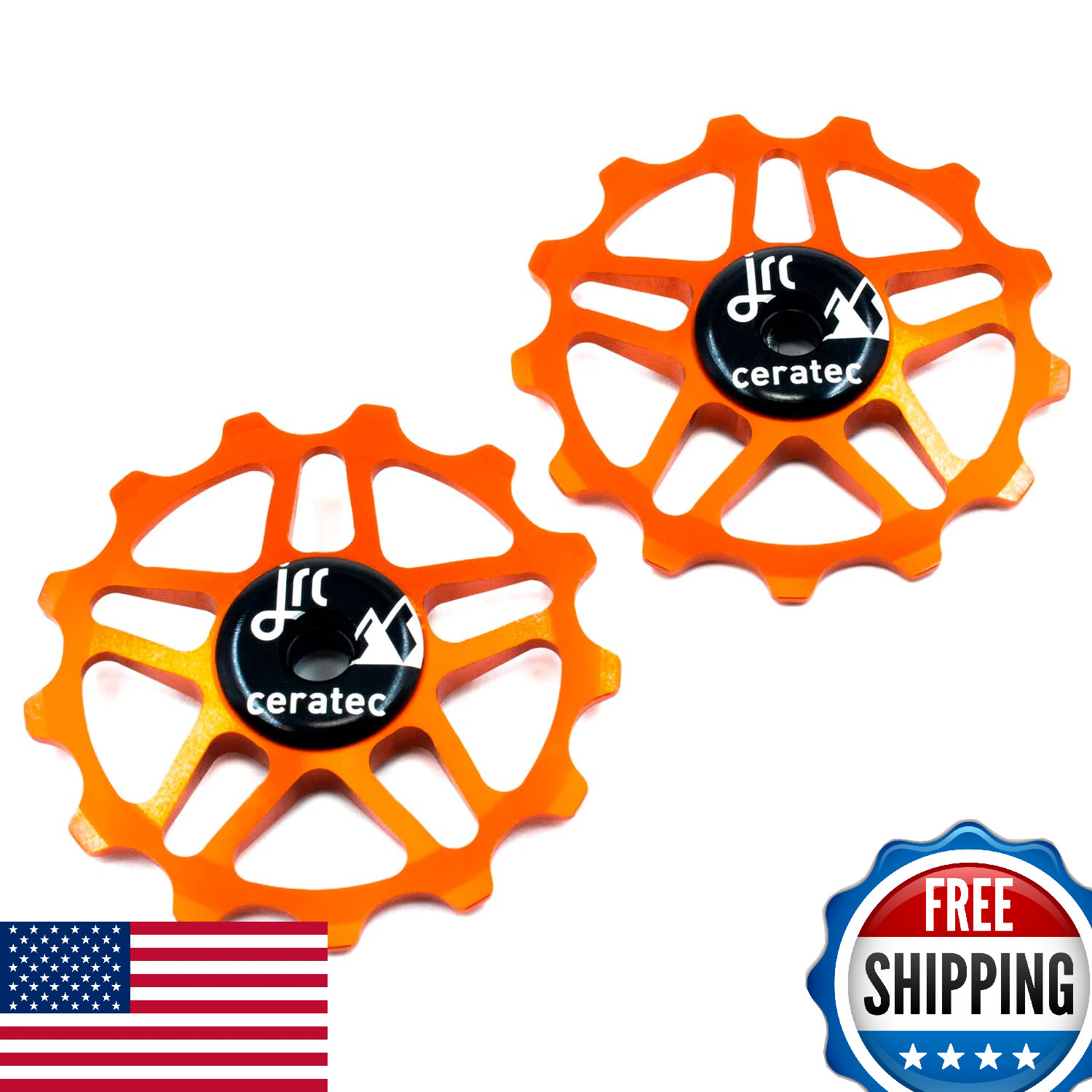 JRC Components 13T Ceramic Jockey Wheels for Shimano MTB 12-Speed Derailleurs