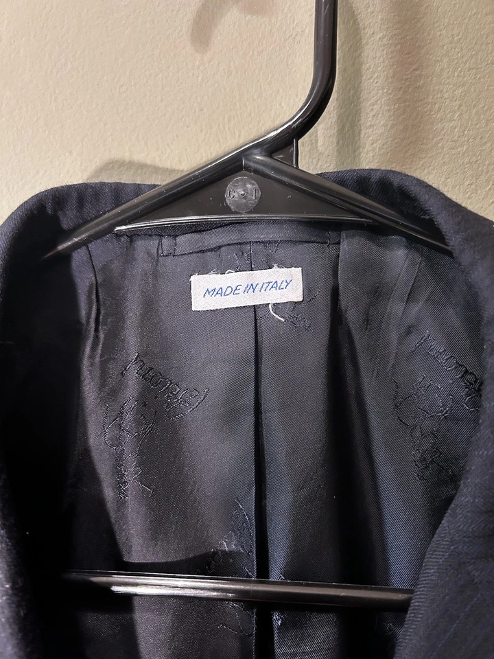 Brioni Nomentano Blue Escorial Wool 2 Pc Suit 44R Luxury Pleated Cuffed 38x29 - Image 3 of 4