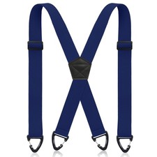 Sintege X Back Hidden Suspender Heavy Duty Work Suspenders 1.5 Inches Hook Su...
