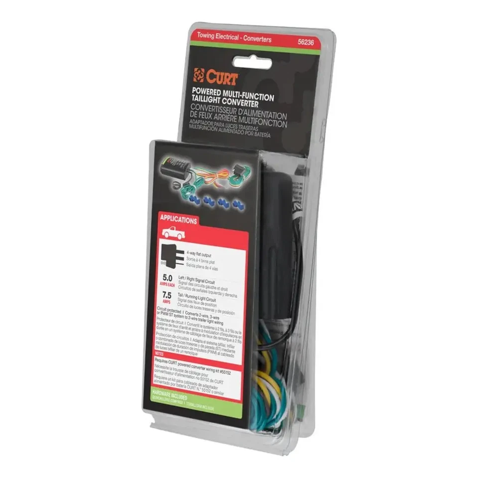 Conector Curt T 56236 para VW MB Mercedes Chevy Van Clase E C R Sedán CT5 Civic Foto 3 de 3