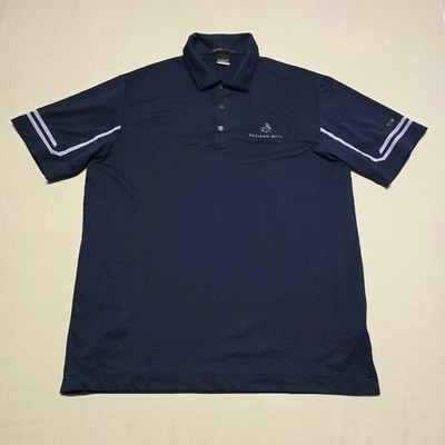 Nike Tiger Woods Collection Pelican Hill Golf Club Polo Shirt Men Medium Navy