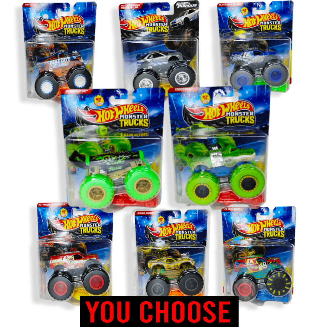 NEW (YOU CHOOSE) 2026 Hot Wheels Monster Trucks 1:64 Scale Vehicle
