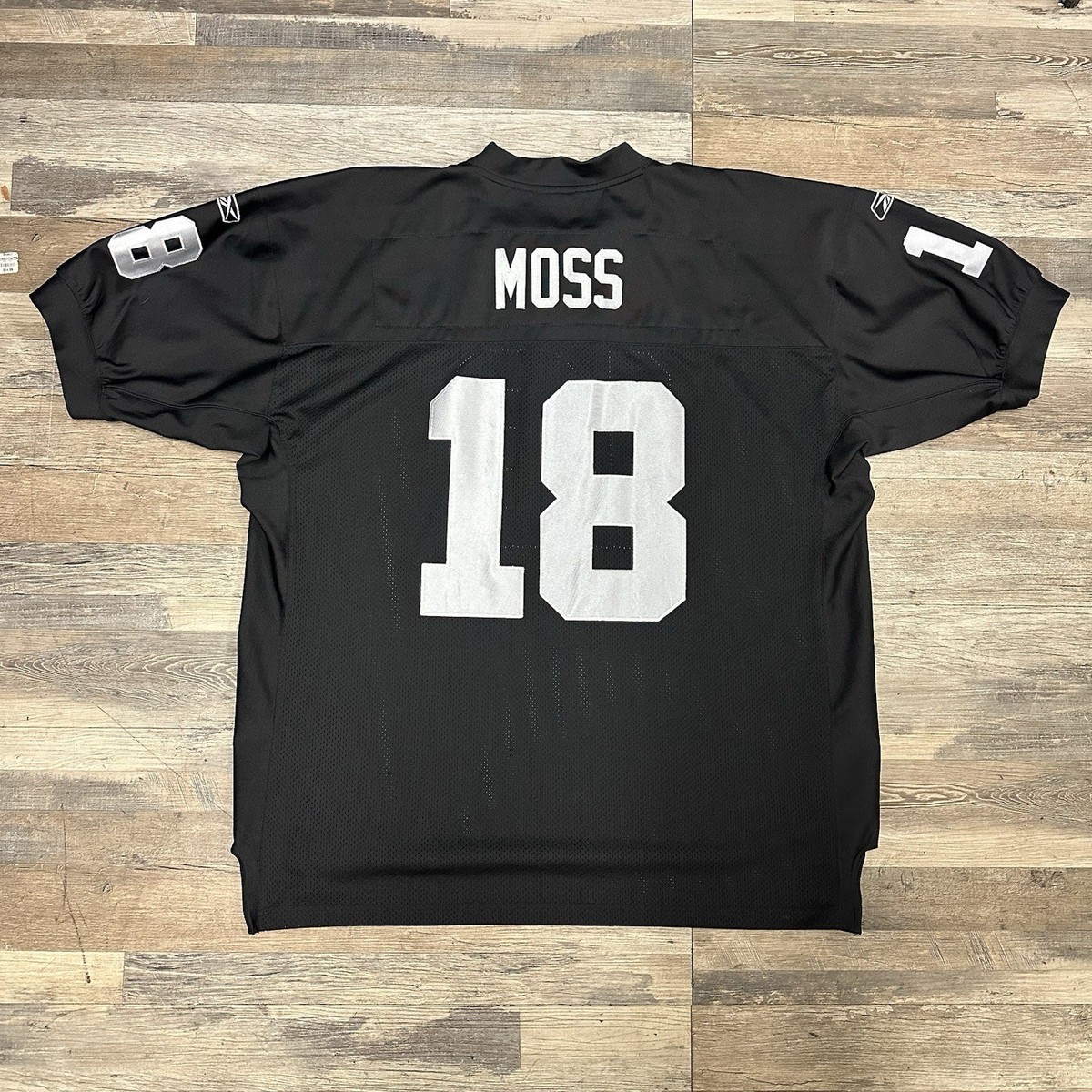 Oakland Raiders Randy Moss #18 NFL Reebok Jersey Adult Size 54