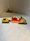 VINTAGE FISHER PRICE LITTLE PEOPLE 705 MINI SNOWMOBILE w Pull behind car