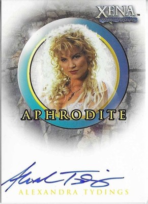 Xena Warrior Princess Season 6 Autograph Card A11 Alexandra Tydings as Aphrodite