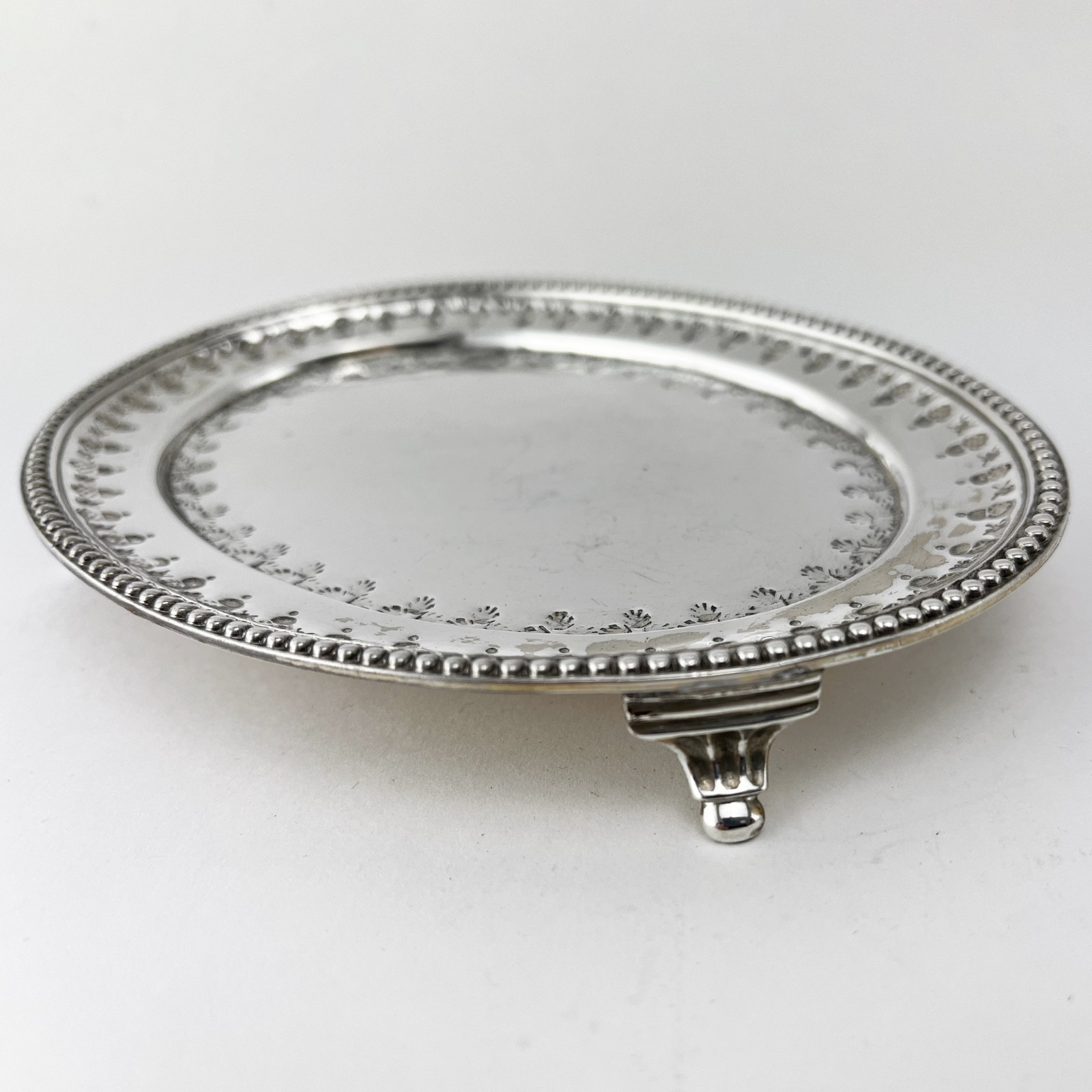 Victorian Sterling Silver Teapot Stand or Salver 1880 London