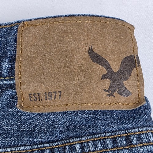 American Eagle Jeans Herren 31x30 blau Slim Straight Denim klassisch 100% Baumwolle AEO - Bild 20 von 21