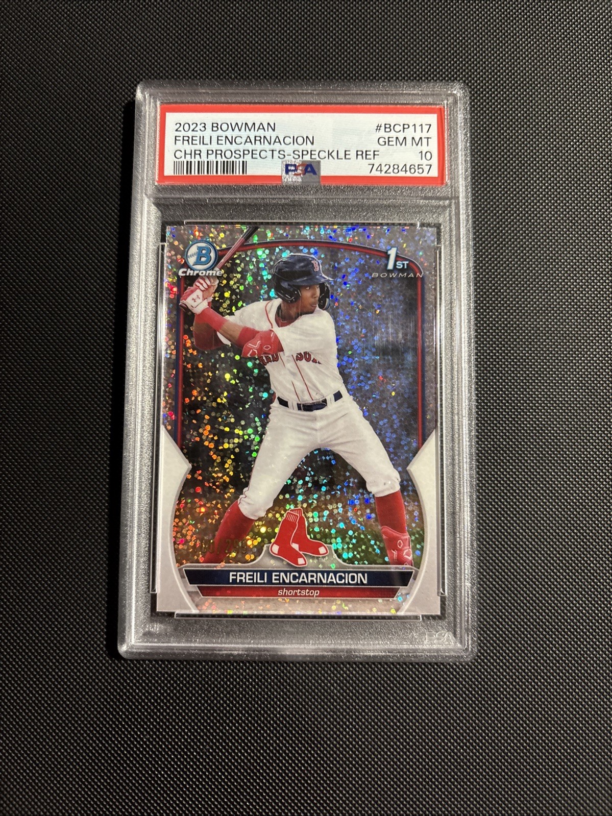 2023 Bowman - Chrome Freili Encarnacion #BCP-117 Speckle Refractor /299 (RC)