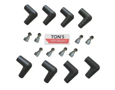 7mm 8mm Ignition Spark Plug Boots & Terminals 90 degree right angle pack of 8