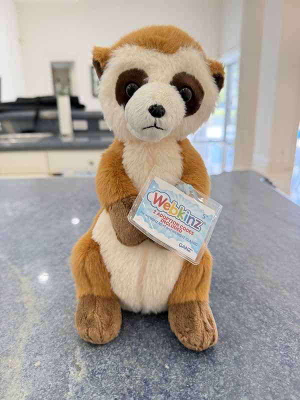 Webkinz Meerkat, Brand New With Both Unused Next Code And Classic!!
