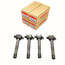 New Oem Ngk Ignition Coil 4 X New Oem 30520r40007 For Honda Accord Lx Ex 2.4 L4