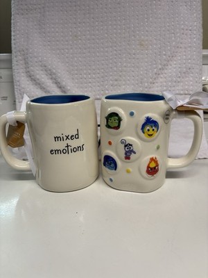 Rae Dunn x Disney Inside Out Double-sided Ceramic Mug  mixed emotions  NEW!