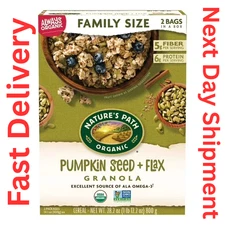 Nature's Path Organic Granola, Pumpkin Seed + Flax, Ready to Eat, 28.2 oz Box