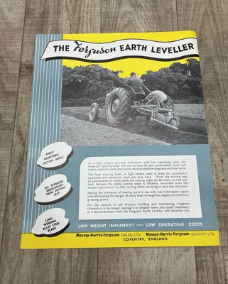 Massey Ferguson 50er Jahre Traktor Werbung Bauernhof Broschüre Verkaufsprospekt Landwirtschaft