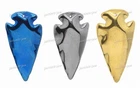 45mm Hematite Arrowhead Spearhead Carving Healing Stone Hand Crafted Bead