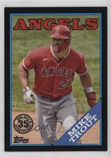 2023 Topps Series 1 1988 Topps Baseball Black 150299 Mike Trout T88-45 0sm4