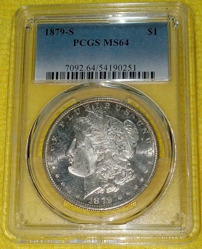 PCGS/ MS-64 / 1879 S / MORGAN DOLLAR