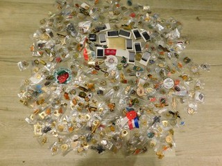 Nearly 5 LBS of Mostly VFW Pins Tie Clips Money Clips Lapel Pins See Photos
