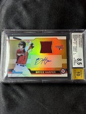 BGS 8.5 Bryce Harper 2011 Bowman Draft All Star Futures Gold #/25 Rookie Auto 10