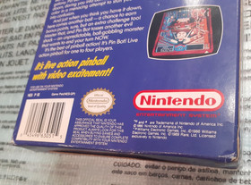Pin Bot Pinball Nintendo Nes NTSC/Usa Come Nuovo Completo Originale 100%