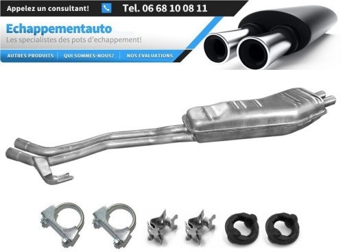 Échappement arrière BMW 5 E34 525i anti-vibration et certifié contrôle technique