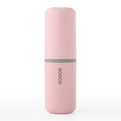 ECOCO Waschbecher Tragbar Zahnbürstenbecher Reisezahnbürste Becherhalter Rosa