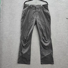 Eddie Bauer Men Pants 32X30 Gray Nylon Spandex Tech Pant 29" Inseam