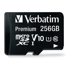 256GB MicroSDXC Memory Card UHS I V10 U1 Full HD 1080p Waterproof Shockproof