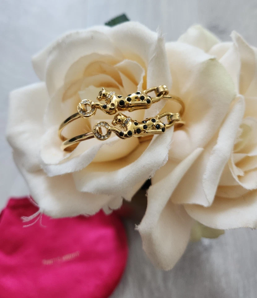 Puños de cristal dorado JUICY COUTURE XO era Y2K Foto 4 de 4